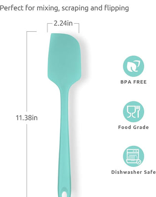Heat Resistant Large Silicone Spatula 315°C Heat Proof Non-Stick Flexible Seamless Scraper