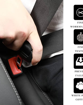 2 Piece Car Seat Gap Plug, Car Seat Gap Filler, Gap Filler Car Gap, Black, 46 x 7 cm