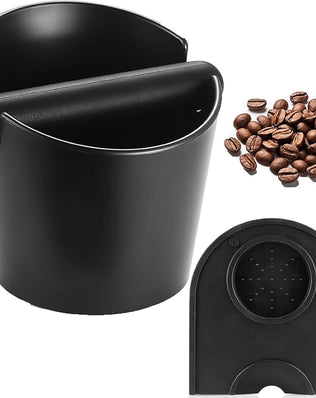 Problems Solved Coffee Knock Box for espresso machine, stainless steel coffee bin for used coffee grounds, kitchen coffee accessories
