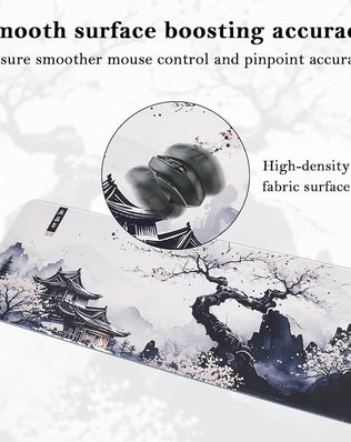 Problems Solved non-slip gaming mouse pad, 80x30cm waterproof extended mouse mat with anti-slip base and smooth surface.