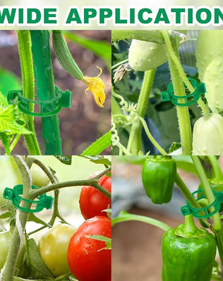 Pack of 100 Plant Support Clips, Garden Plant Support, Plant Clips for Climbing Plants