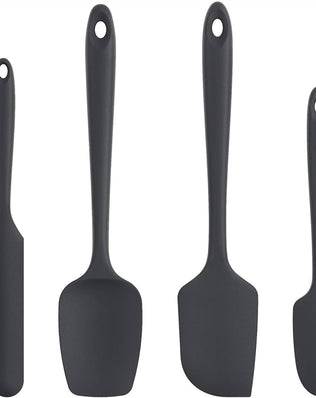 Silicone Spatula Set of 4: 315°C Heat-Resistant Flexible