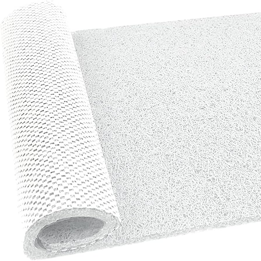 Problems Solved non-slip bath mat for inside shower, 60x90cm loofah textured surface, ideal for safe shower flooring