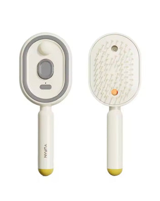 Electric Spray Air Massage Comb, Anti-Tangle & Essential Oil Mist Hair Straightener Brush