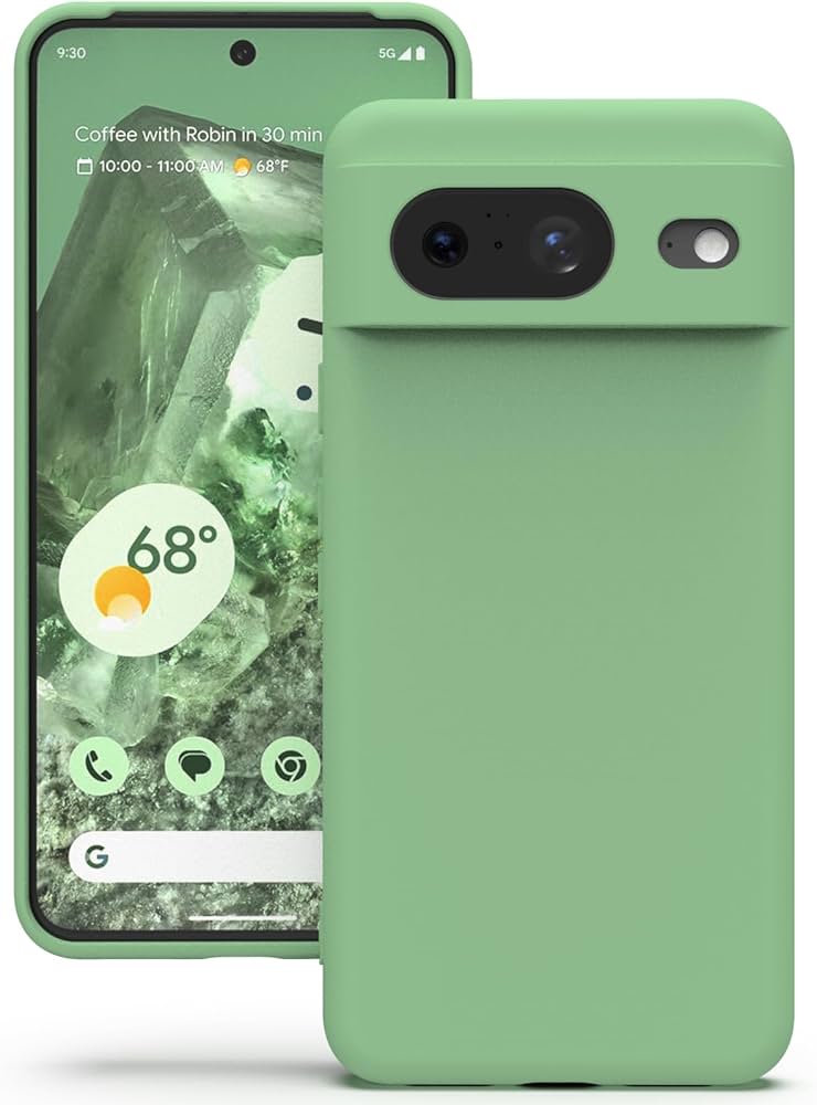 YATWIN Case for Google Pixel 8, Silicone Mobile Phone Case with Lining