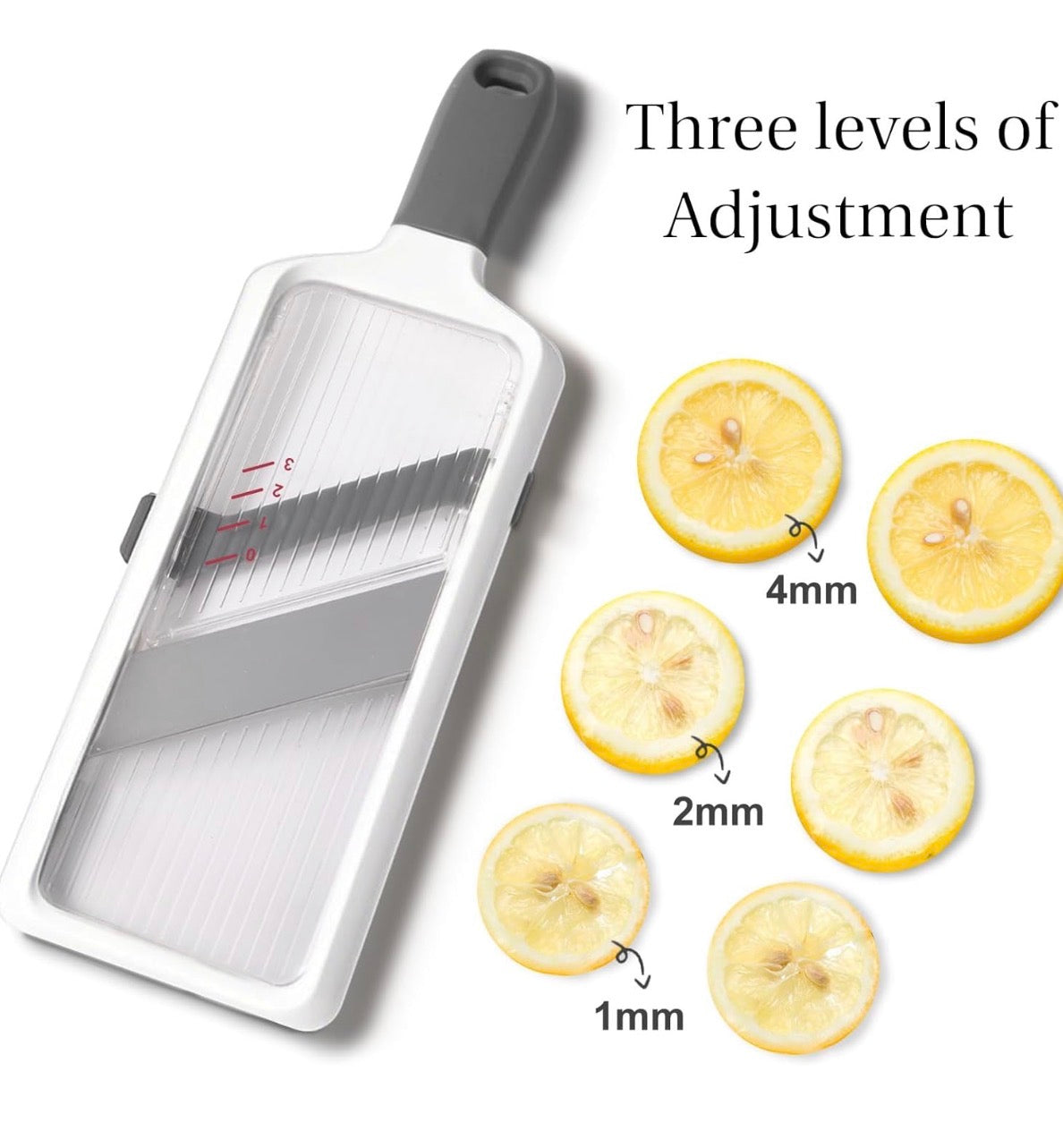 Problems Solved multi vegetable slicer and mandoline with stainless steel blades and adjustable safety guard for precise kitchen slicing.