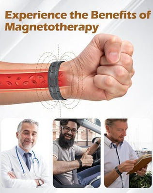 99.99% Soild Copper Magnetic Bracelets for Men,3X Ultra Strength Magnets(3500 Gauss)