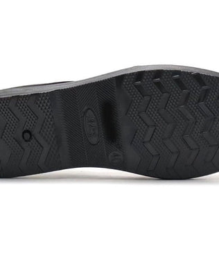 Black Chinese style slippers by Problems Solved with rubber soles, suitable for Kung Fu, martial arts, Tai Chi, unisex design