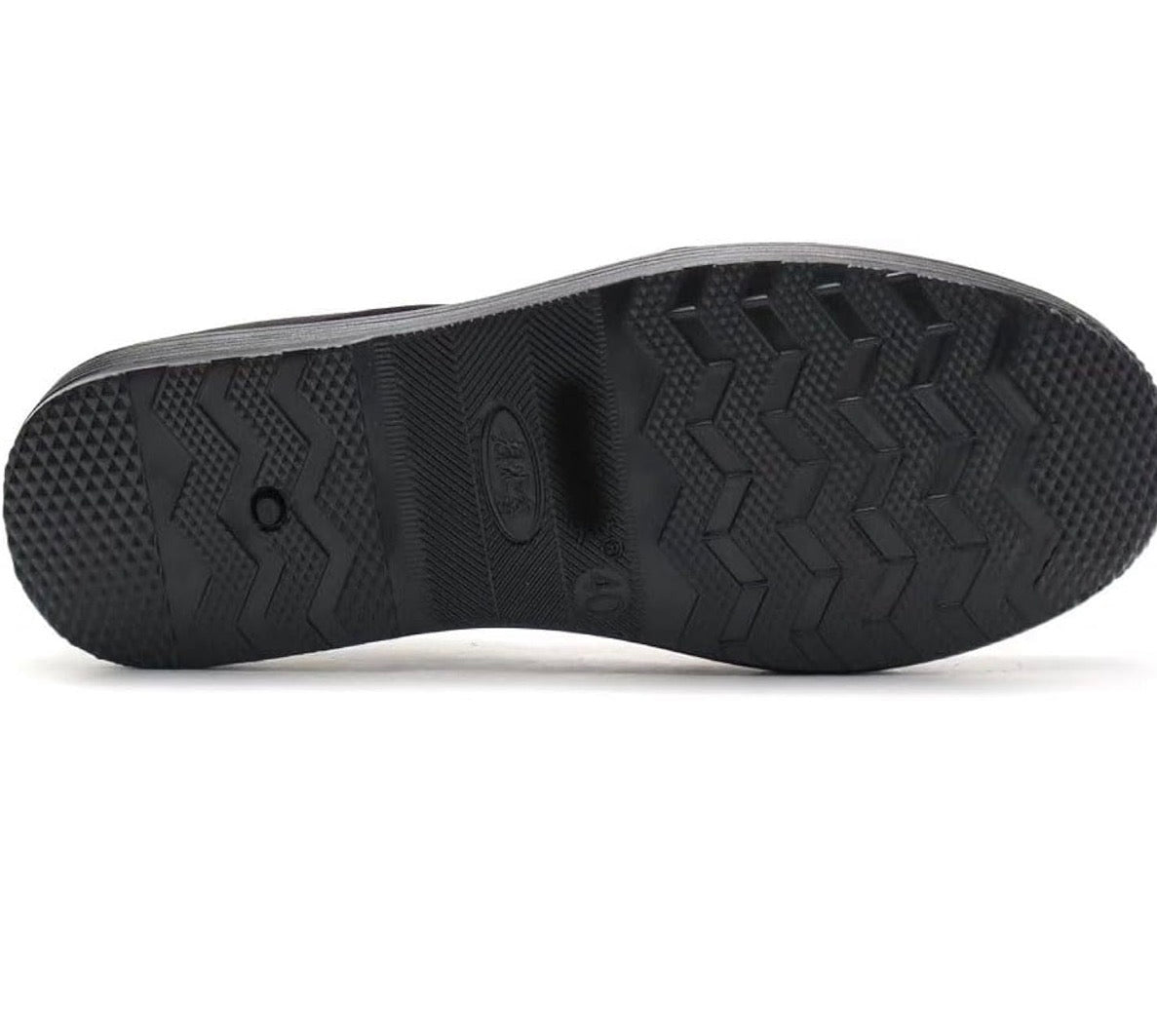 Black Chinese style slippers by Problems Solved with rubber soles, suitable for Kung Fu, martial arts, Tai Chi, unisex design