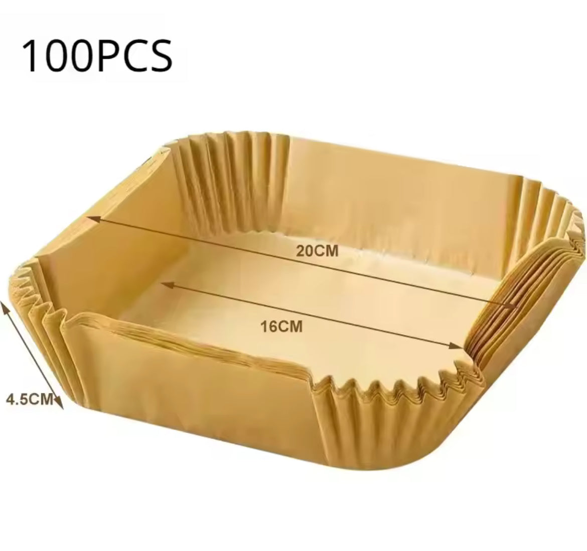 100PCS Air Fryer Disposable Paper Square Round Baking Paper - Problems Solved