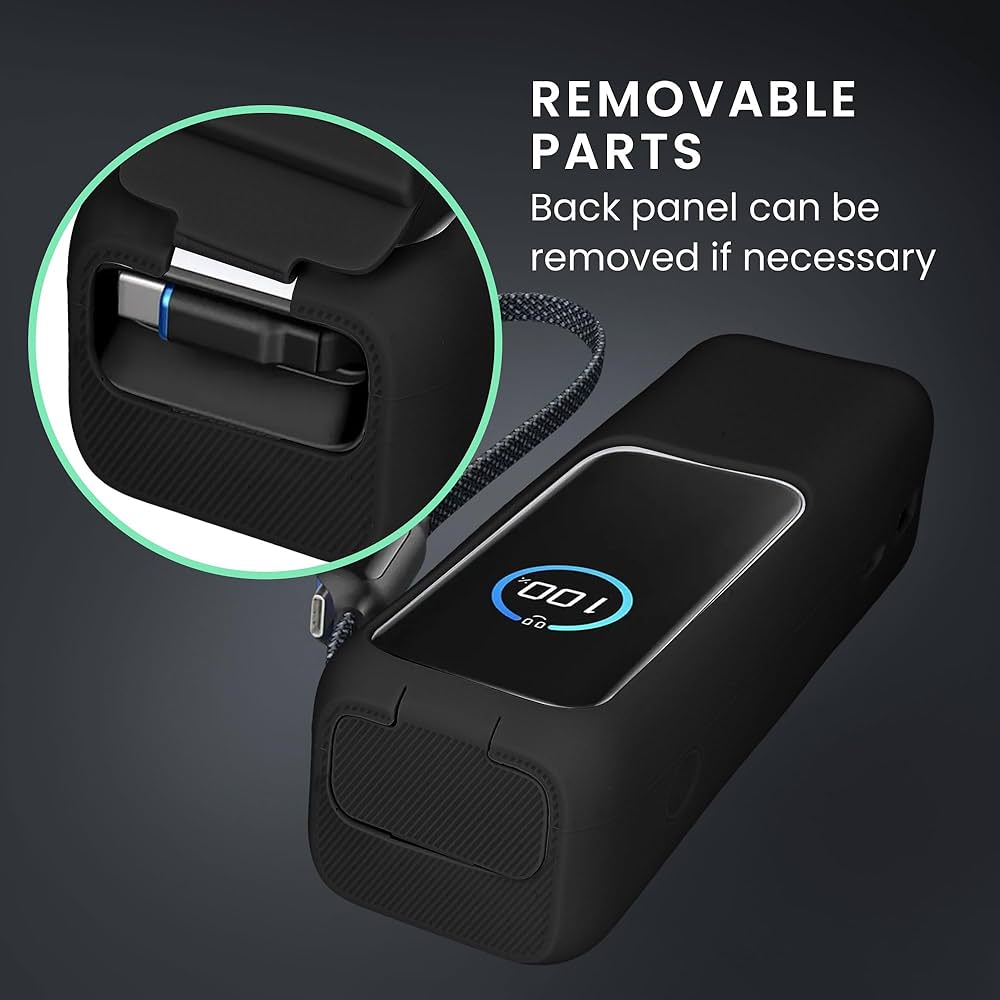 Problems Solved kwmobile protective case for Anker Power Bank 25000mAh model A1695H11, showing snug fit and durable design.