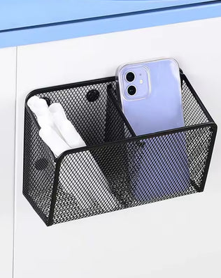 Magnetic Pencil Holder Stationery Storage Mesh Basket Desktop - Problems Solved