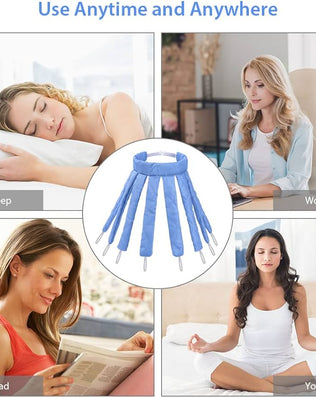 No Heat Hair Curlers for Long Hair, Soft Sleeping Overnight Silk Ribbon Hair Rollers Lazy