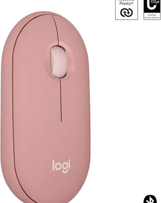 Problems Solved Logitech Pebble 2 M350s wireless Bluetooth mouse, slim and lightweight, ideal for portable use and smooth navigation.
