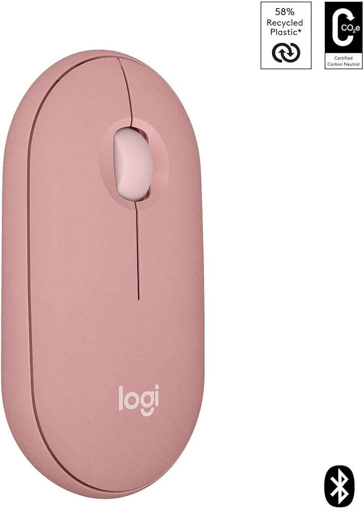 Problems Solved Logitech Pebble 2 M350s wireless Bluetooth mouse, slim and lightweight, ideal for portable use and smooth navigation.