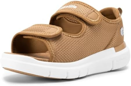 Wide Fit Open Toe Diabetic Sandals Edema Shoes Surgical Footwear With Adjustable Strap