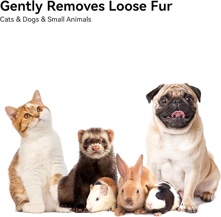 Cat Brush with Release Button, Cat Grooming Brush for Long or Semi-Short Haired Cats