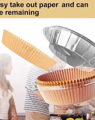 Large 10-inch Problems Solved Air Fryer disposable paper liner, round parchment non-stick liner for air fryer baskets.