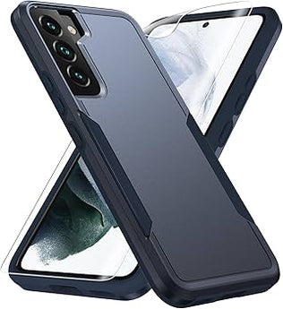 Samsung Galaxy S22 heavy-duty case by Problems Solved, military-grade drop tested, rugged protective phone cover with reinforced edges.