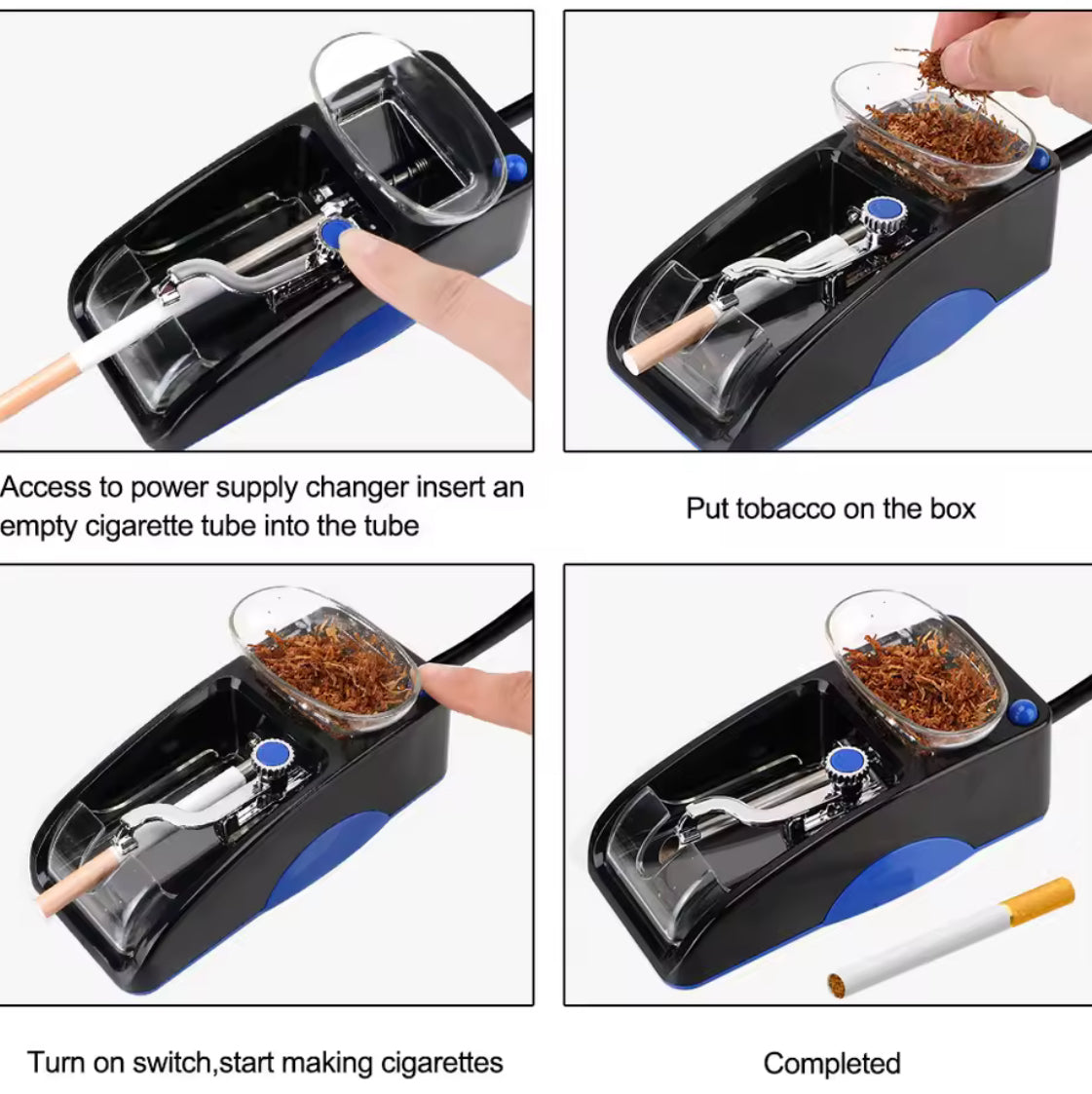 Electric Automatic Cigarette Roller & Injector - Problems Solved