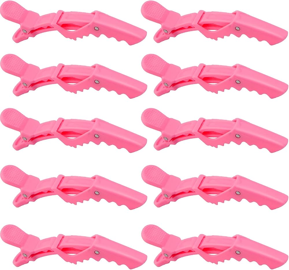 10x Crocodile Hair Clips Barrette, Professional Styling Hair Clips, Sectioning Clamp