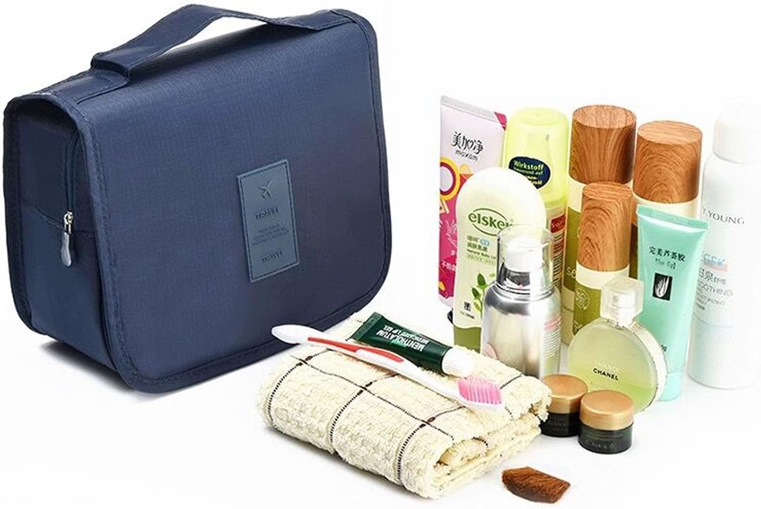 Travel Toiletry Bag, Hanging Toiletries Wash Bag Makeup Cosmetic Organizer Bags