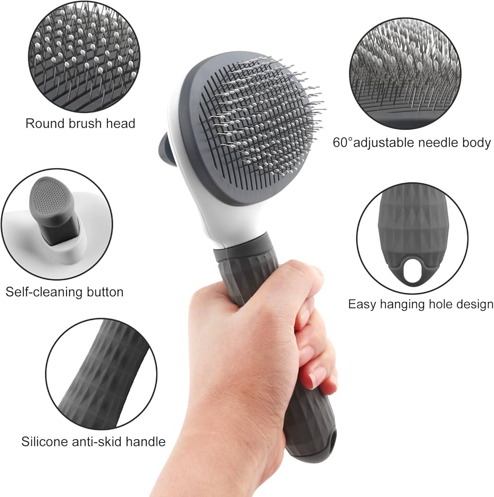 Cat Brush Dog Brush, Grooming Slicker Brushes For Grooming, Shedding Tool Dogs