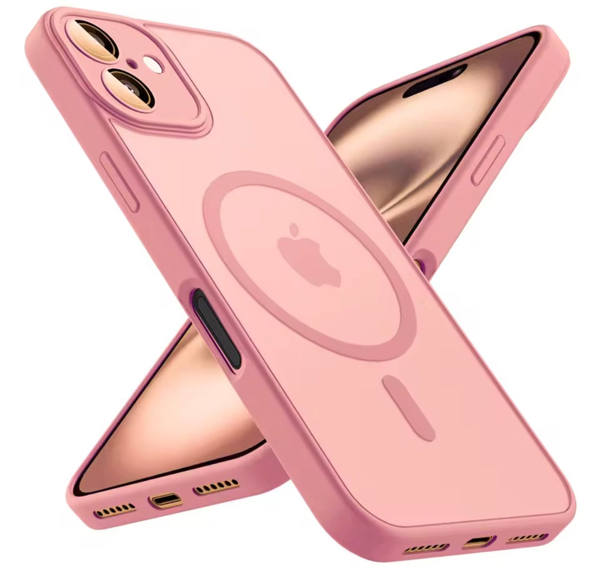 Problems Solved magnetic phone case compatible with MagSafe, military-grade shockproof design for iPhone protection.