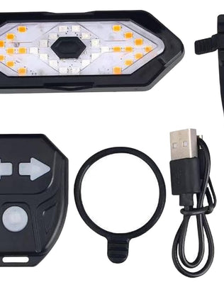 Ultra Bright Smart Bike Tail Light, USB Rechargeable Brake Sensing Bicycle Light