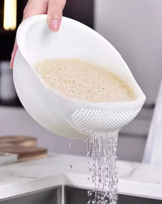 Rice Sieve Plastic Colander Kitchen Drain Basket - Problems Solved