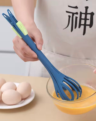 Multifunctional Egg Beater Whisk Milk Pasta Tongs Food Clips Mixer Manual Stirrer - Problems Solved