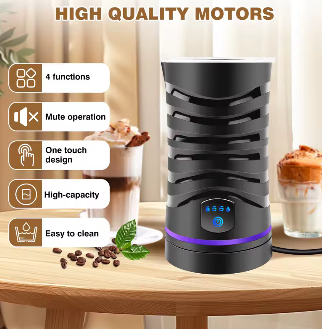 Electric Milk Frother and Steamer Hot Chocolate Machine 400W - Problems Solved