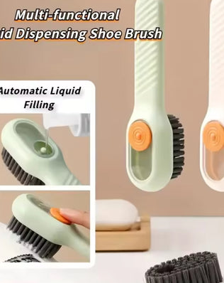 Soap Dispensing Cleaning Brush Soft Bristles 4PCS - Problems Solved