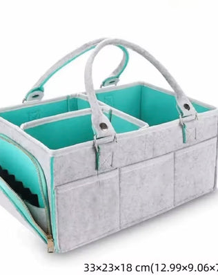 Baby Diaper Caddy Organizer for Boy or Girl Large Nursery Storage Bin Basket Portable