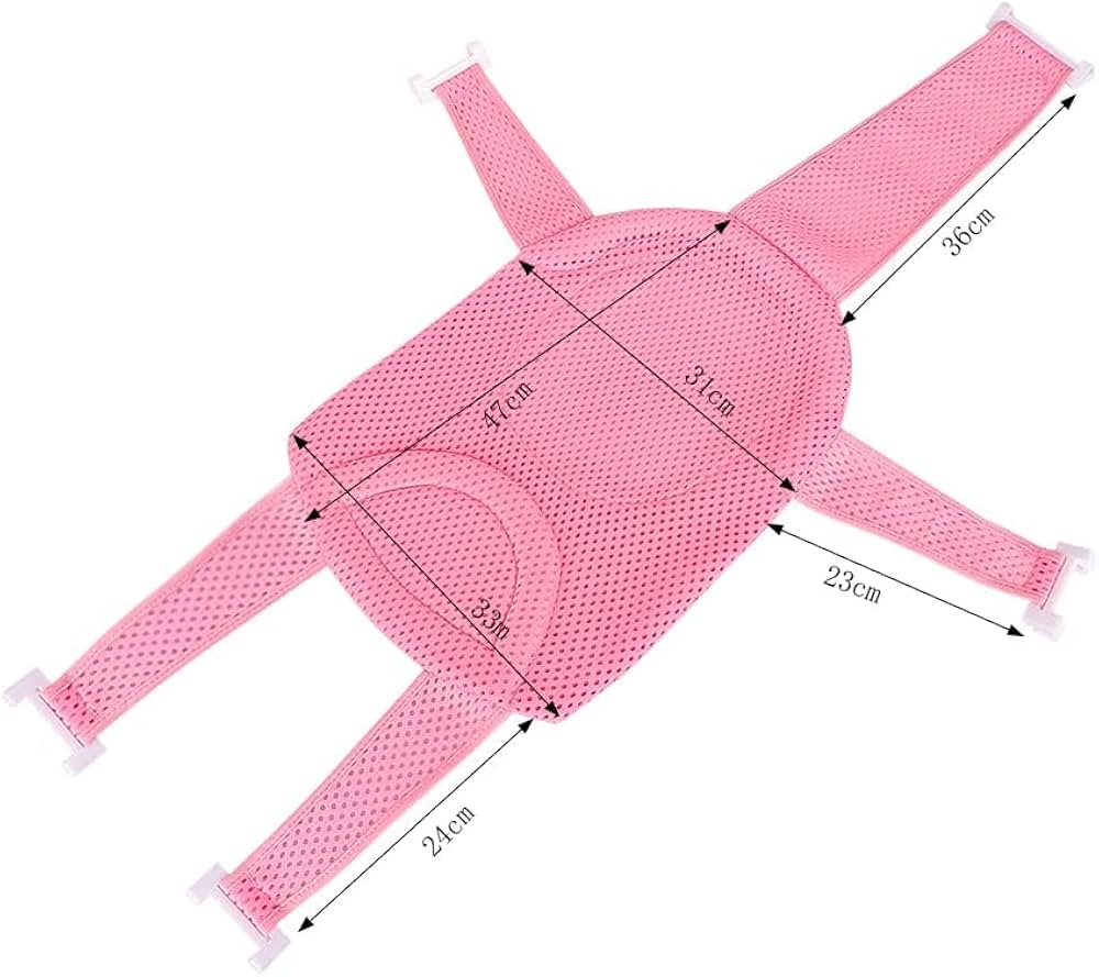 Baby bath net and mesh bath pad by Problems Solved, adjustable baby bath mat with soft mesh for safe, comfortable bathing.