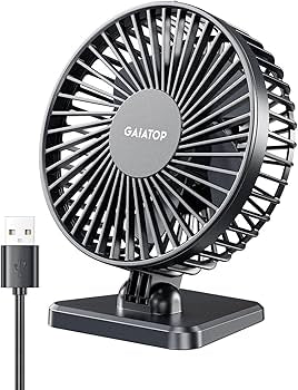 Problems Solved USB desk fan with three speeds, compact portable design, quiet operation, ideal for desktop use.