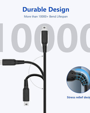 Problems Solved Mcbazel USB charging cable for Nintendo DSi, 3DS, 2DS, including New and XL models, with USB connectors.