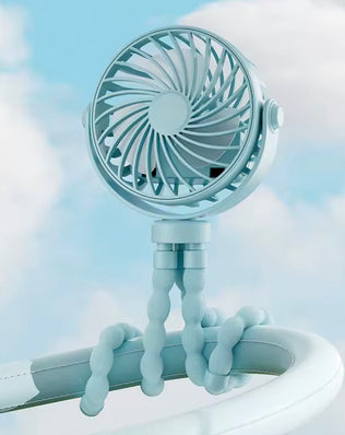 Problems Solved mini portable pram fan clipped to a stroller, rechargeable and detachable small clip-on fan for babies and toddlers.