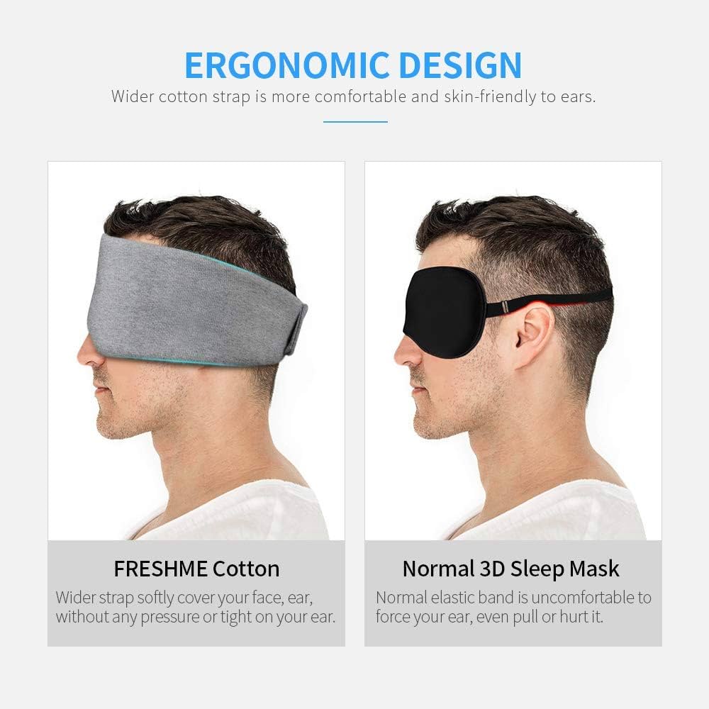 Handmade Cotton Sleep Mask, New Upgrade Light Blocking Sleeping Eye Mask Soft