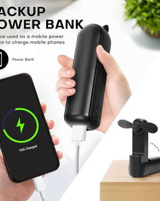 Problems Solved Mini Handheld Fan with 3 speeds, rechargeable, quiet operation, portable USB design, perfect for on-the-go cooling.