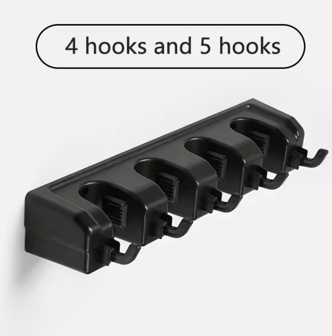 Wall-Mounted Mop & Broom Holder with Multiple Slots - Problems Solved