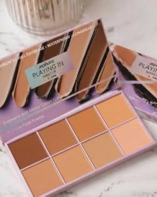 Problems Solved concealer palette with smooth texture, high coverage, natural finish, and waterproof formula for daily makeup.