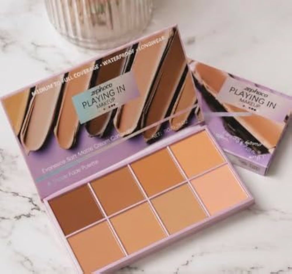 Problems Solved concealer palette with smooth texture, high coverage, natural finish, and waterproof formula for daily makeup.