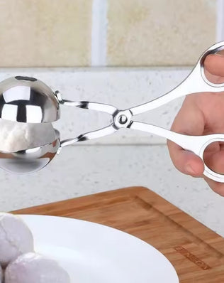 Stainless Steel Meatball Maker Spoon for Perfect Round Balls - Problems Solved