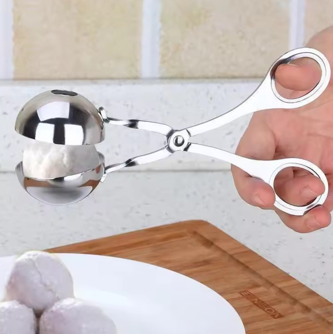 Stainless Steel Meatball Maker Spoon for Perfect Round Balls - Problems Solved