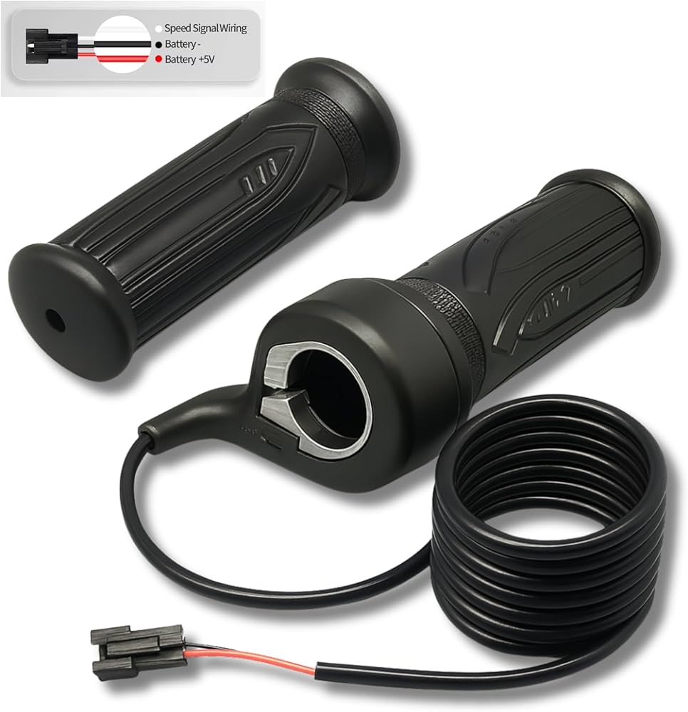 Problems Solved E Bike full twist throttle with 3-pin connector, right and left hand grips for electric bicycles and scooters.