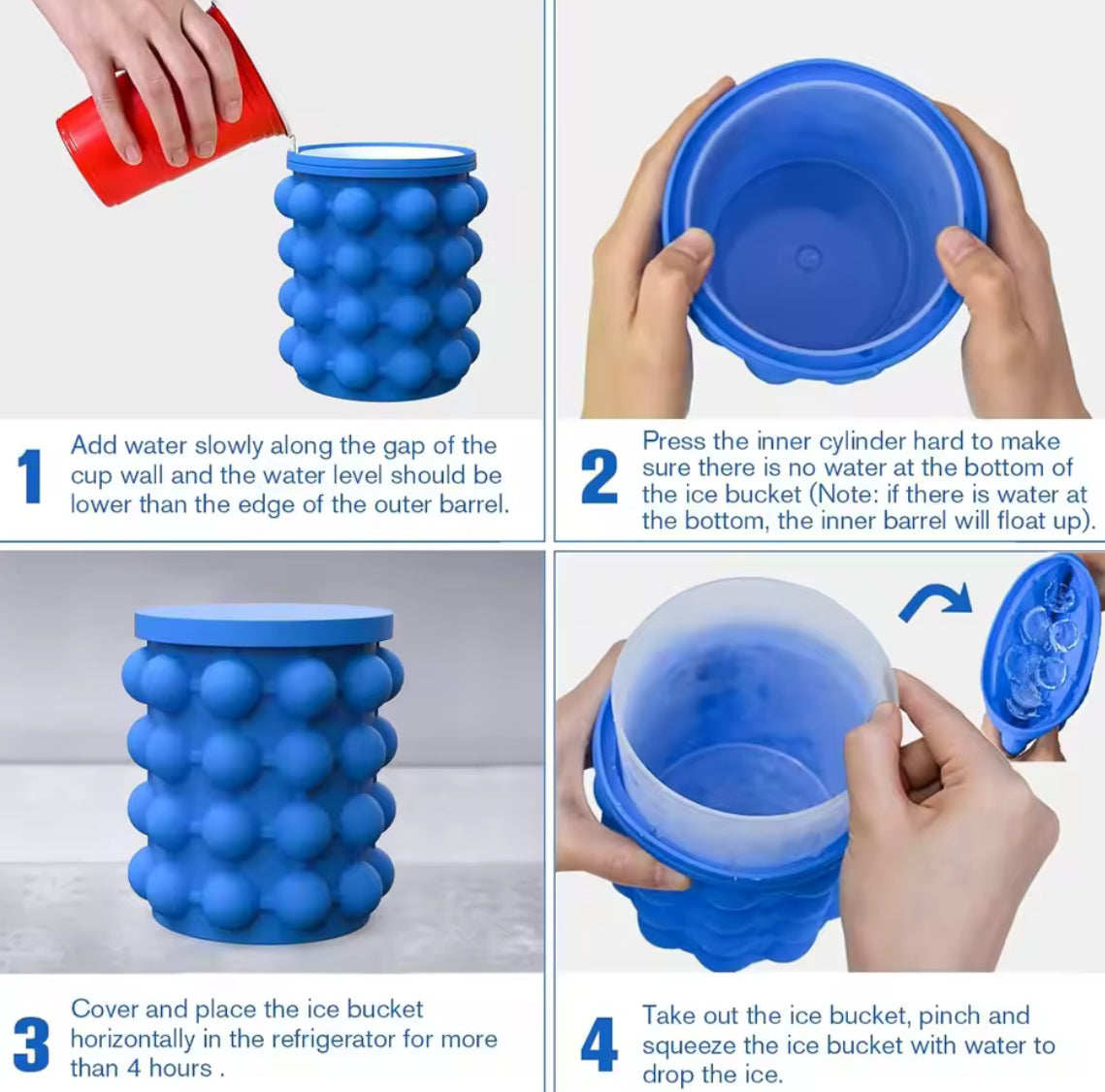 Ice Cube Maker Portable Bucket Wine Ice Cooler Beer Cabinet - Problems Solved