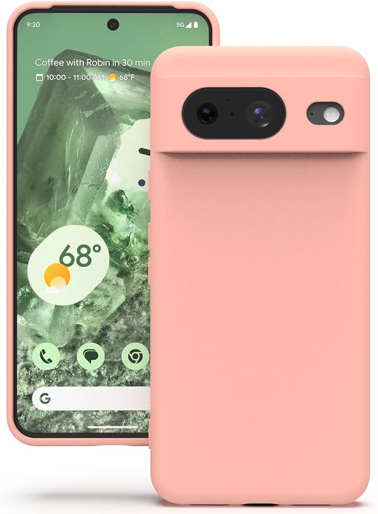 YATWIN Case for Google Pixel 8, Silicone Mobile Phone Case with Lining