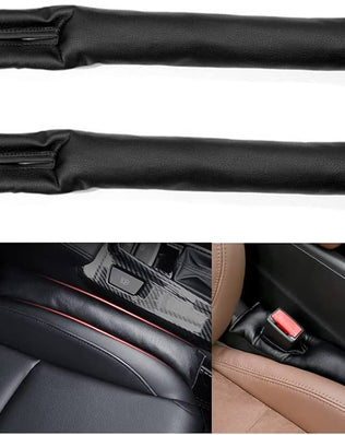 2 Piece Car Seat Gap Plug, Car Seat Gap Filler, Gap Filler Car Gap, Black, 46 x 7 cm