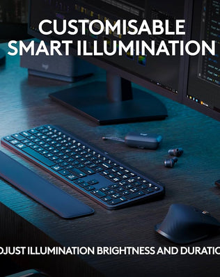 Problems Solved Logitech MX Keys S wireless keyboard with low-profile keys, fluid quiet typing, and programmable functions.